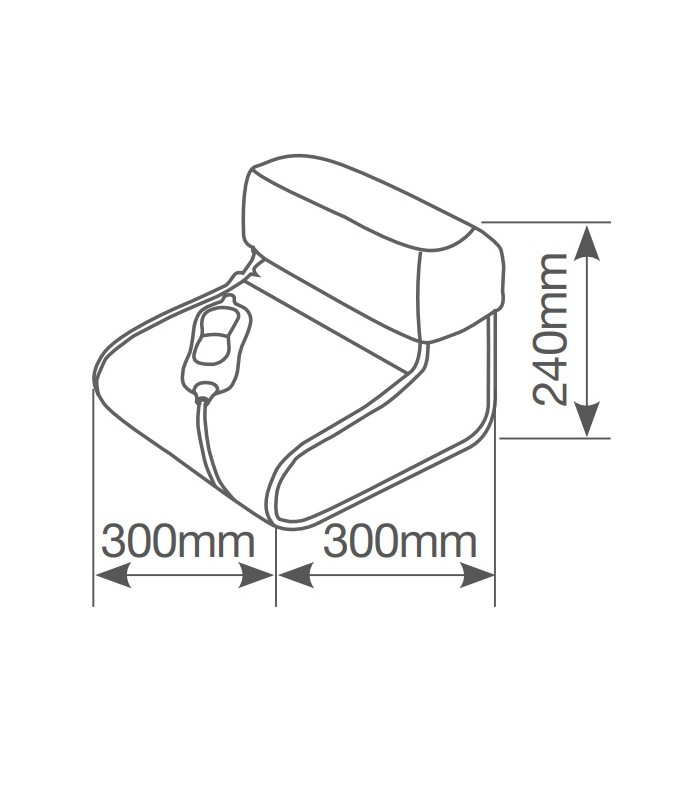 Calientapiés eléctrico 100W