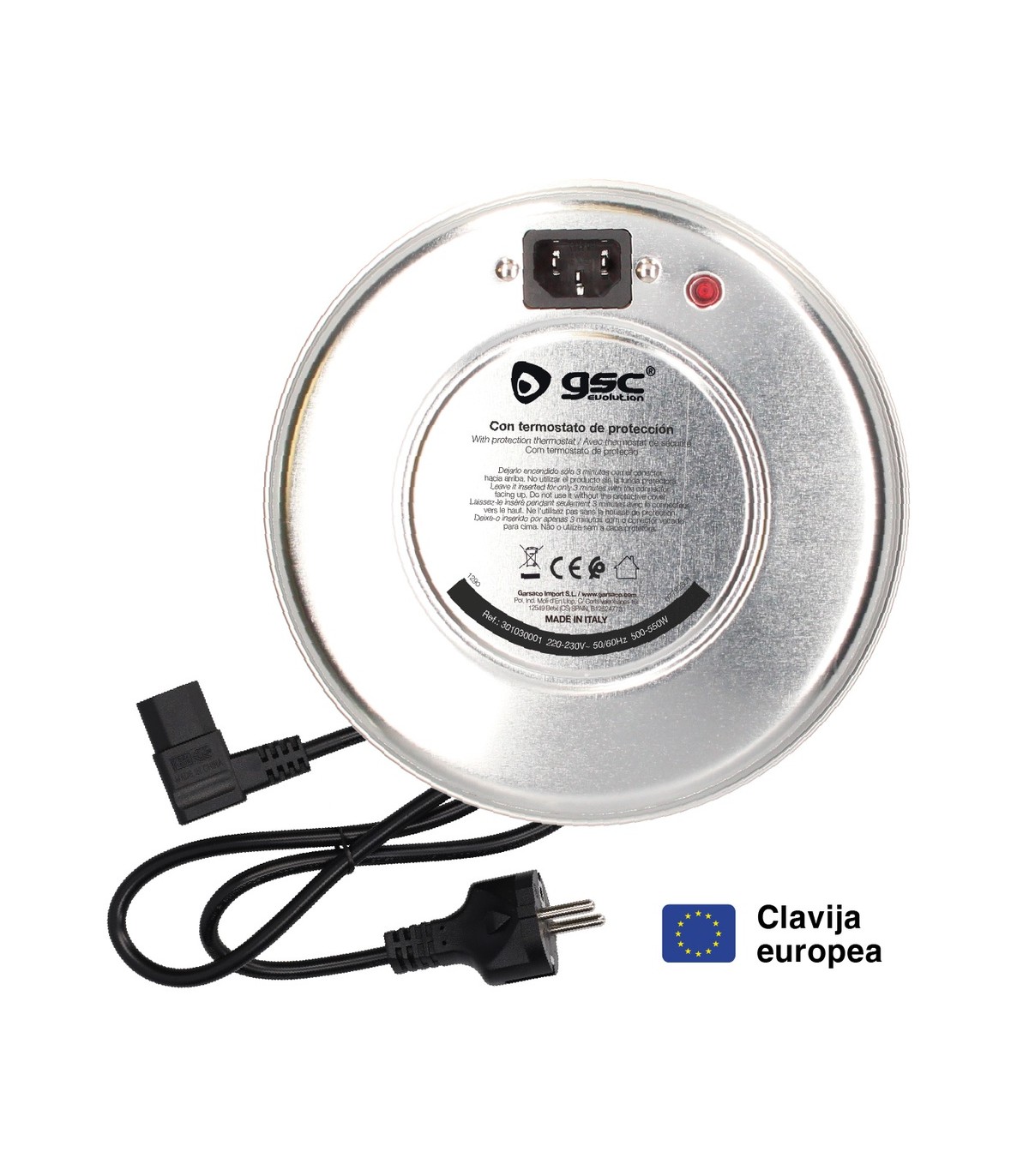 Calentador eléctrico portátil Solepur Máx. 550W