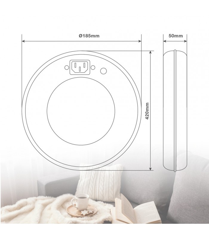 Calentador eléctrico portátil Solepur Máx. 550W