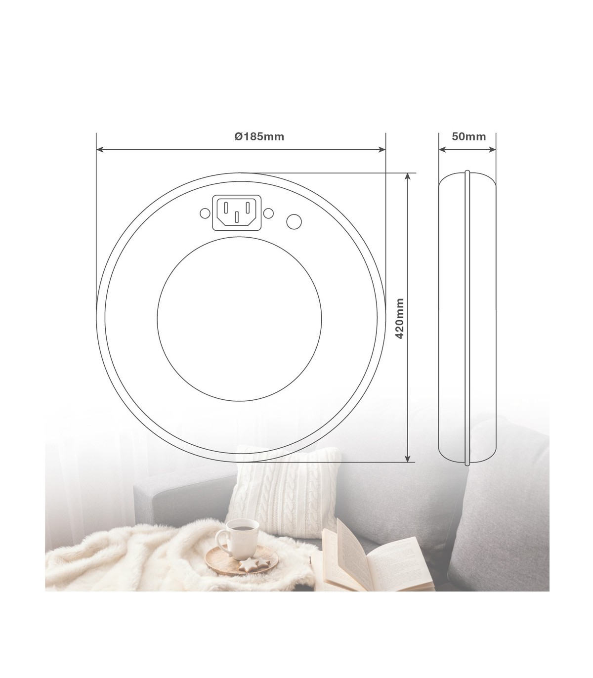 Calentador eléctrico portátil Solepur Máx. 550W