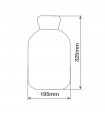 Bolsa de agua caliente 2L Gris
