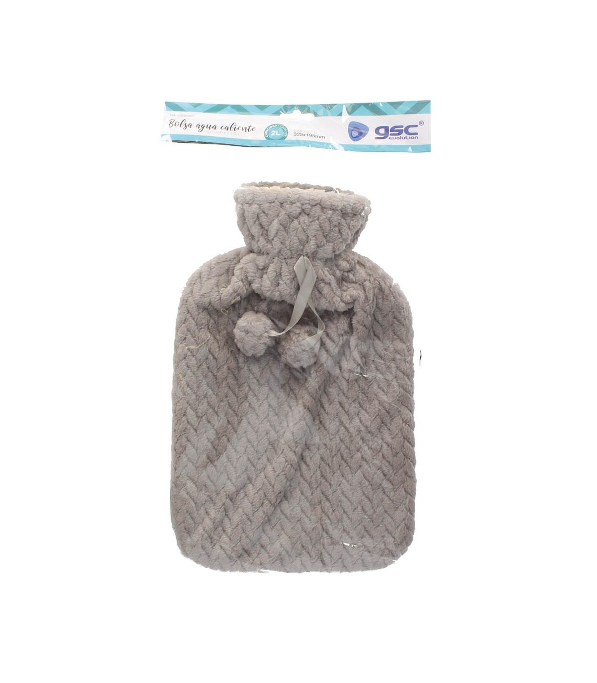 Bolsa de agua caliente 2L Gris