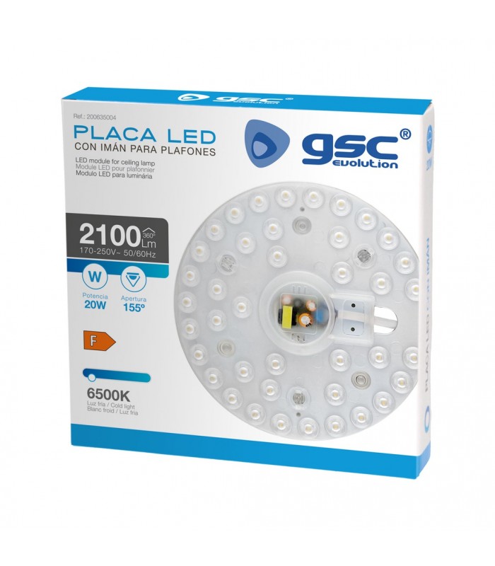 Placa Led Imán Para Plafones 20W 2100Lm IP20