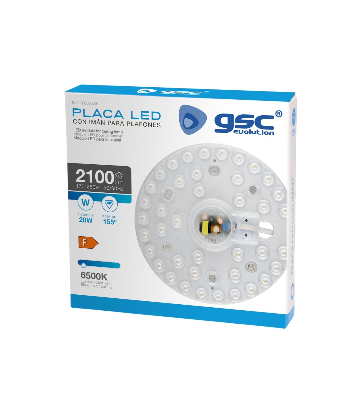 Placa Led Imán Para Plafones 20W 2100Lm IP20