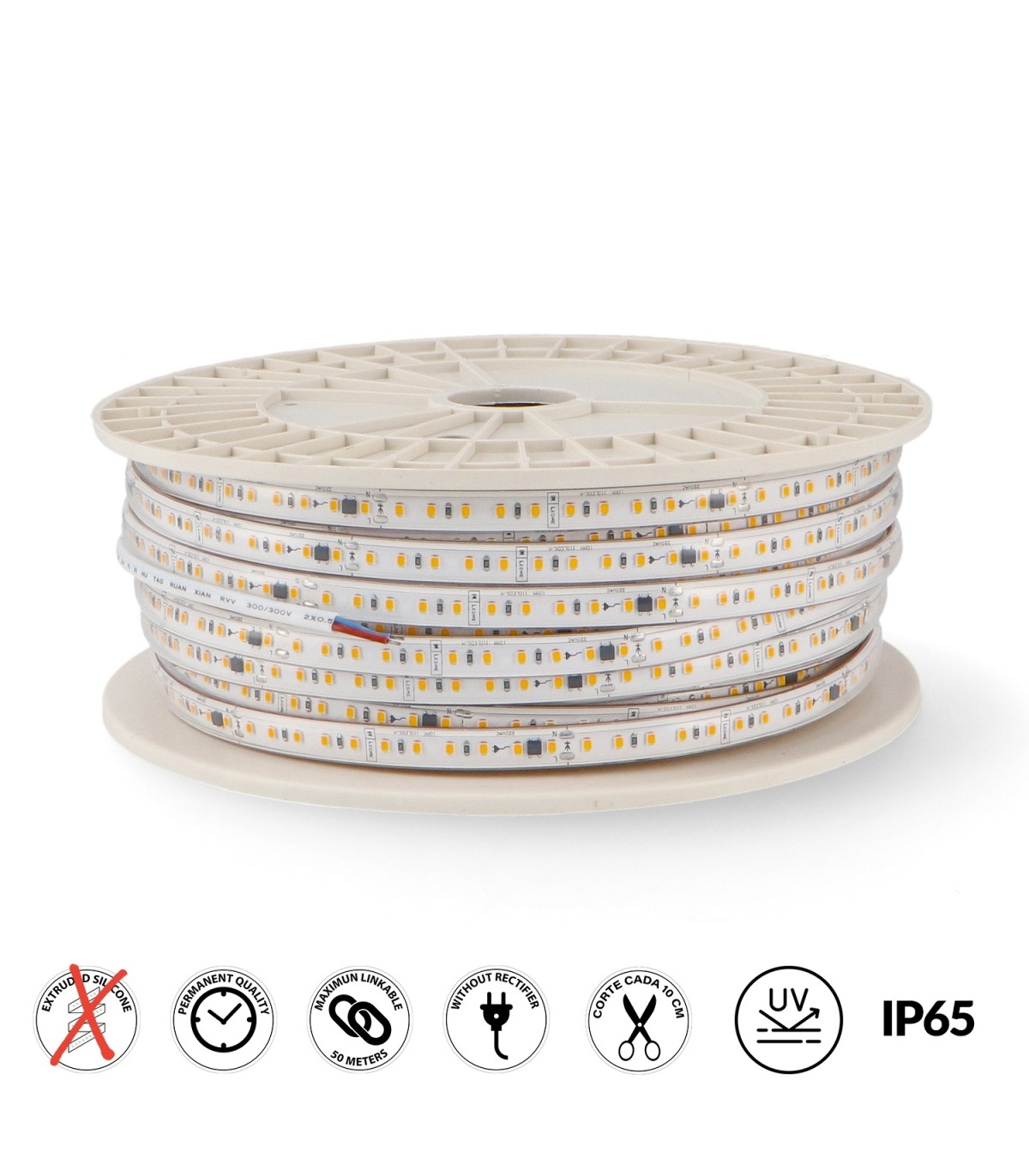 Tira Slim LED Bergamo 17W/m 1500Lm/M 220V IP65 -Metro-