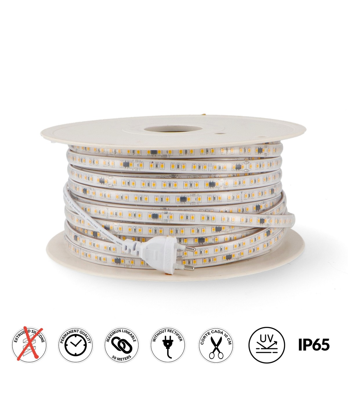 Tira Slim LED Bergamo 12W/m 1000Lm/M 220V IP65 -Metro-