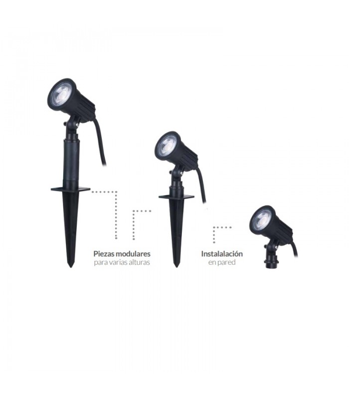 Estaca Jardín SILUTE 5W 410Lm 230V IP65