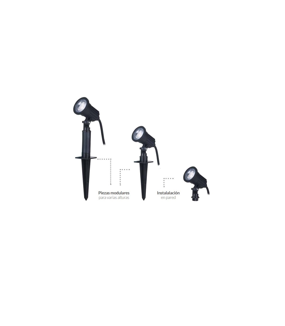 Estaca Jardín SILUTE 5W 410Lm 230V IP65