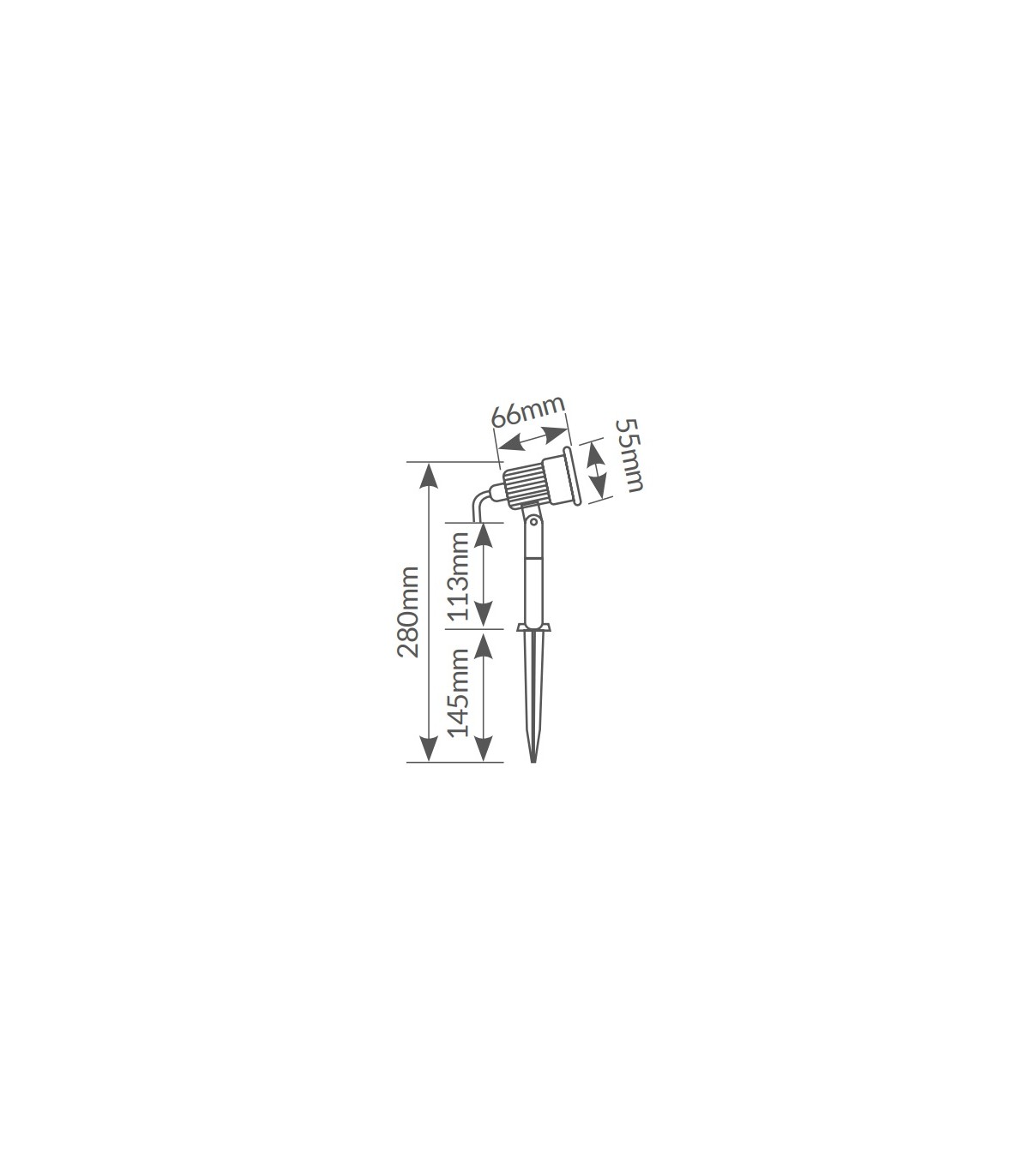 Estaca Jardín SILUTE 5W 410Lm 230V IP65
