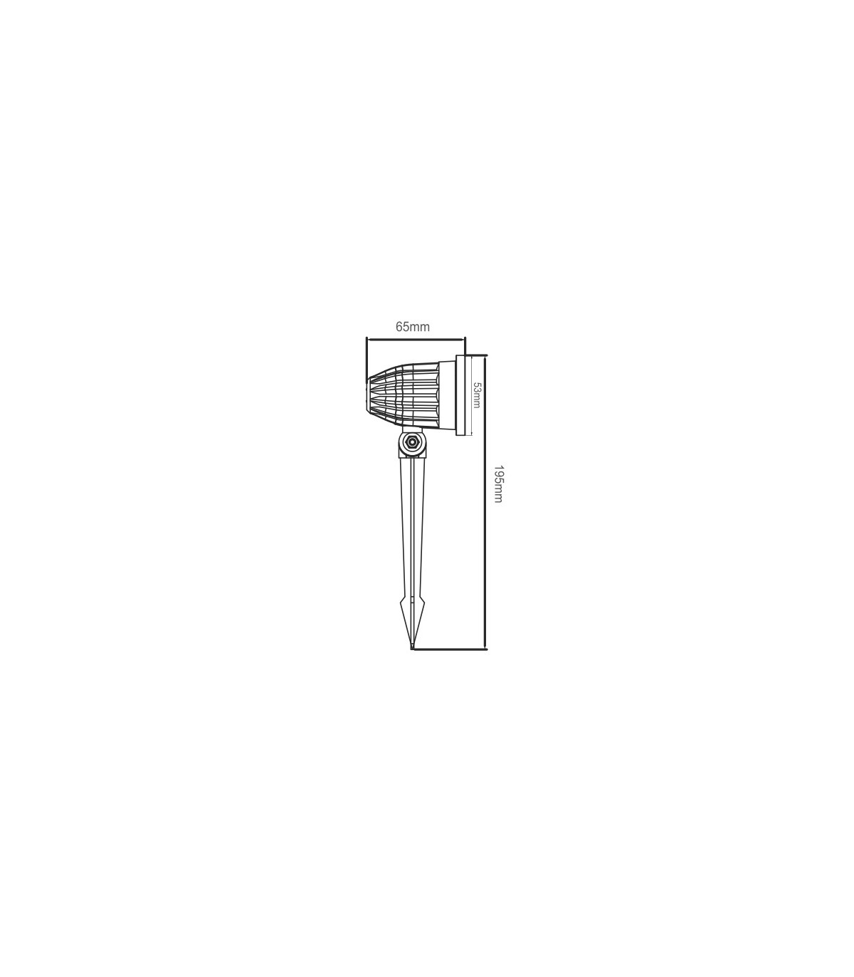 Estaca Jardín LUXTAR 8W 600Lm 230V IP65