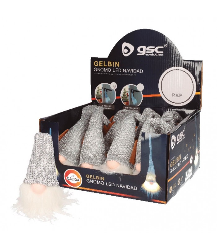 Gnomo Navidad LED Gelbin 26cm 3000K