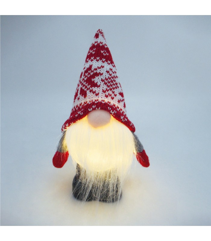 Gnomo Navidad LED de pie SICCO 16cm 3000K