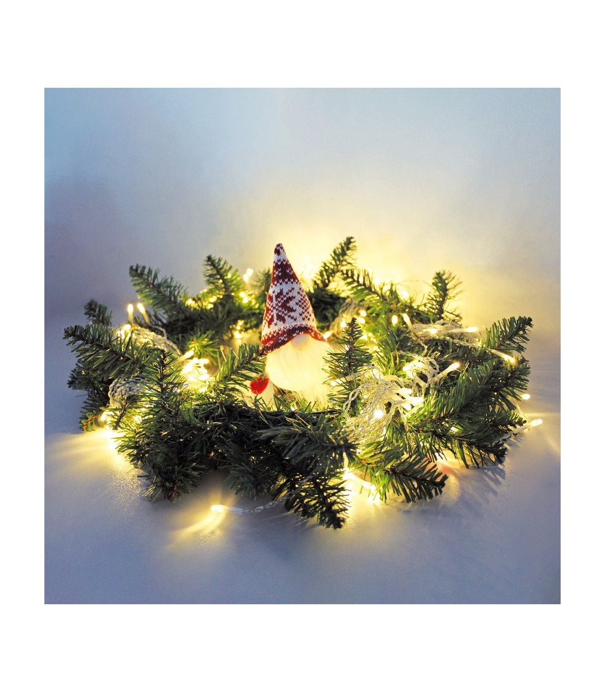 Gnomo Navidad LED de pie SICCO 16cm 3000K