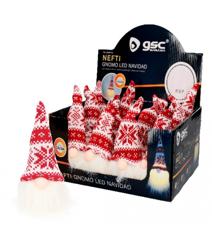 Gnomo Navidad LED NEFTI 16cm 3000K