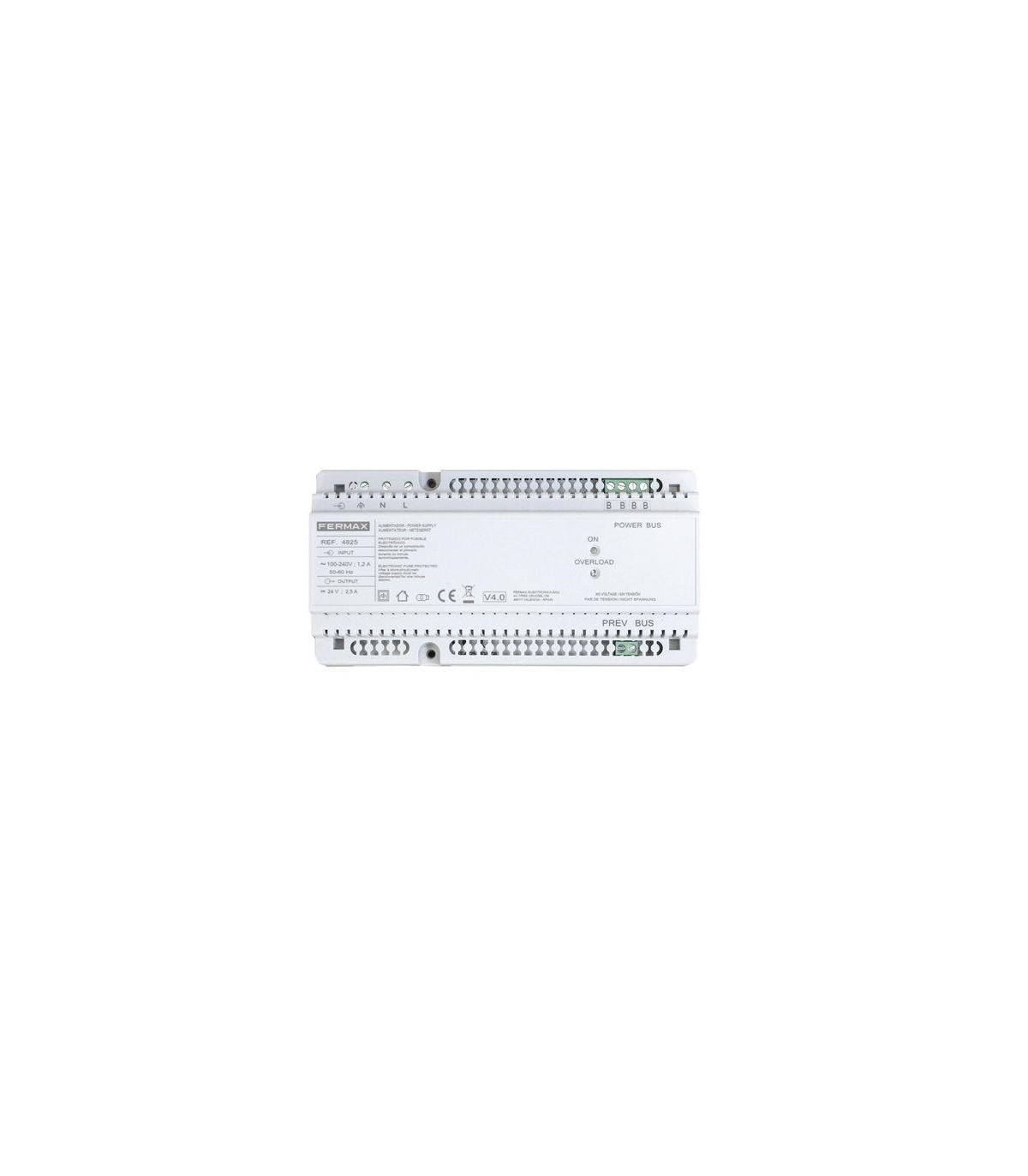 Alimentador + Filtro DIN10 24VDC 2.5A Fermax