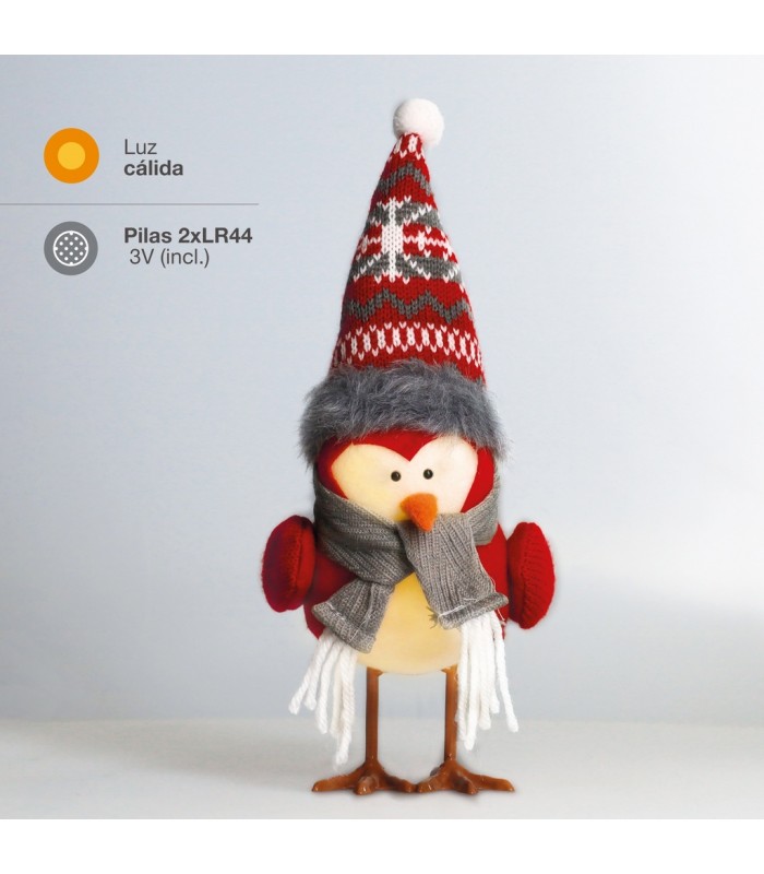 Pajaro Navidad LED FROSTINE 21cm 3000K