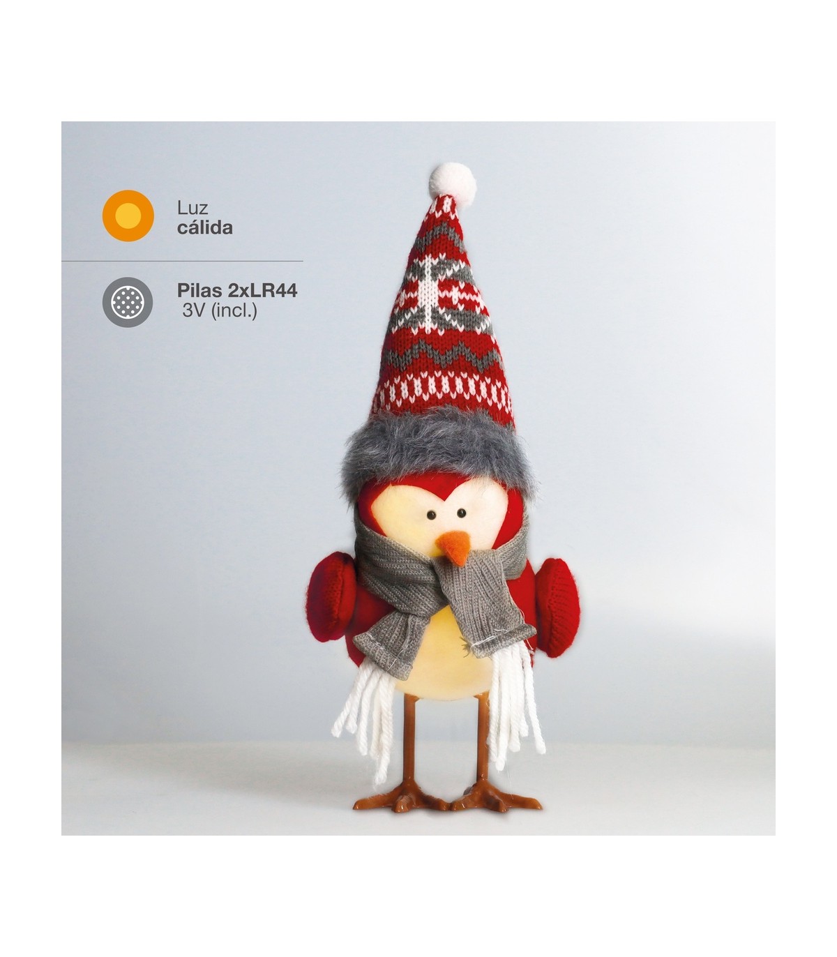 Pajaro Navidad LED FROSTINE 21cm 3000K