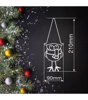 Pajaro Navidad LED FROSTINE 21cm 3000K