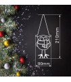 Pajaro Navidad LED FROSTINE 21cm 3000K