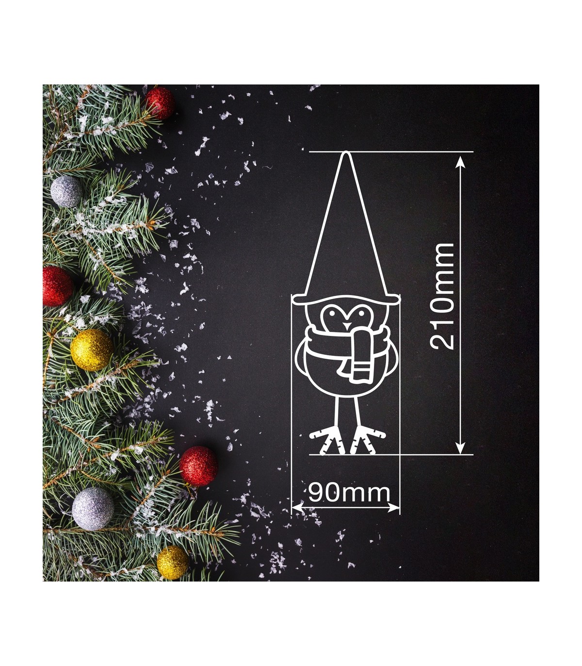 Pajaro Navidad LED FROSTINE 21cm 3000K