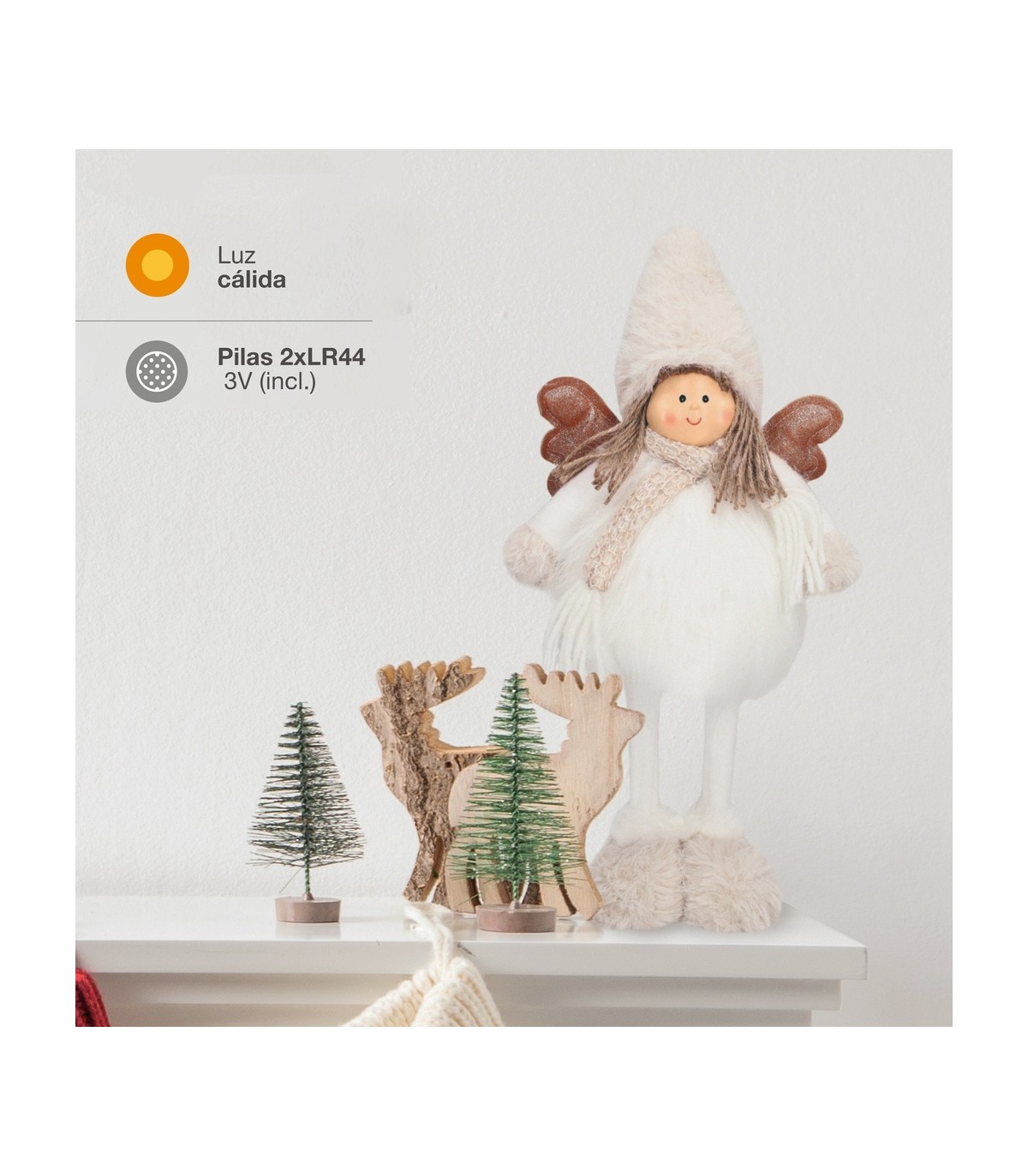 Angel de Pie LED ARIEL 42cm 3000K