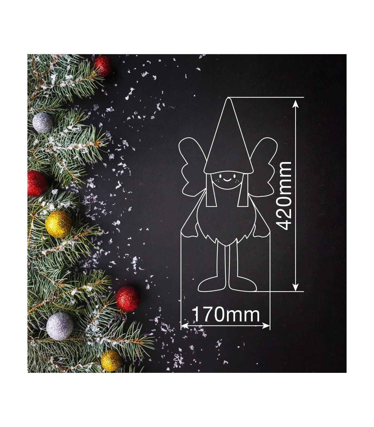 Angel de Pie LED ARIEL 42cm 3000K