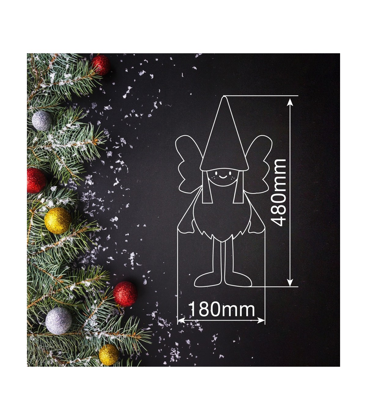 Angel Sentado LED HANIEL 48cm 3000K
