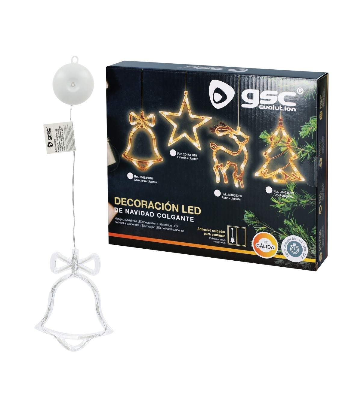 Campana colgante de navidad LED 3000K