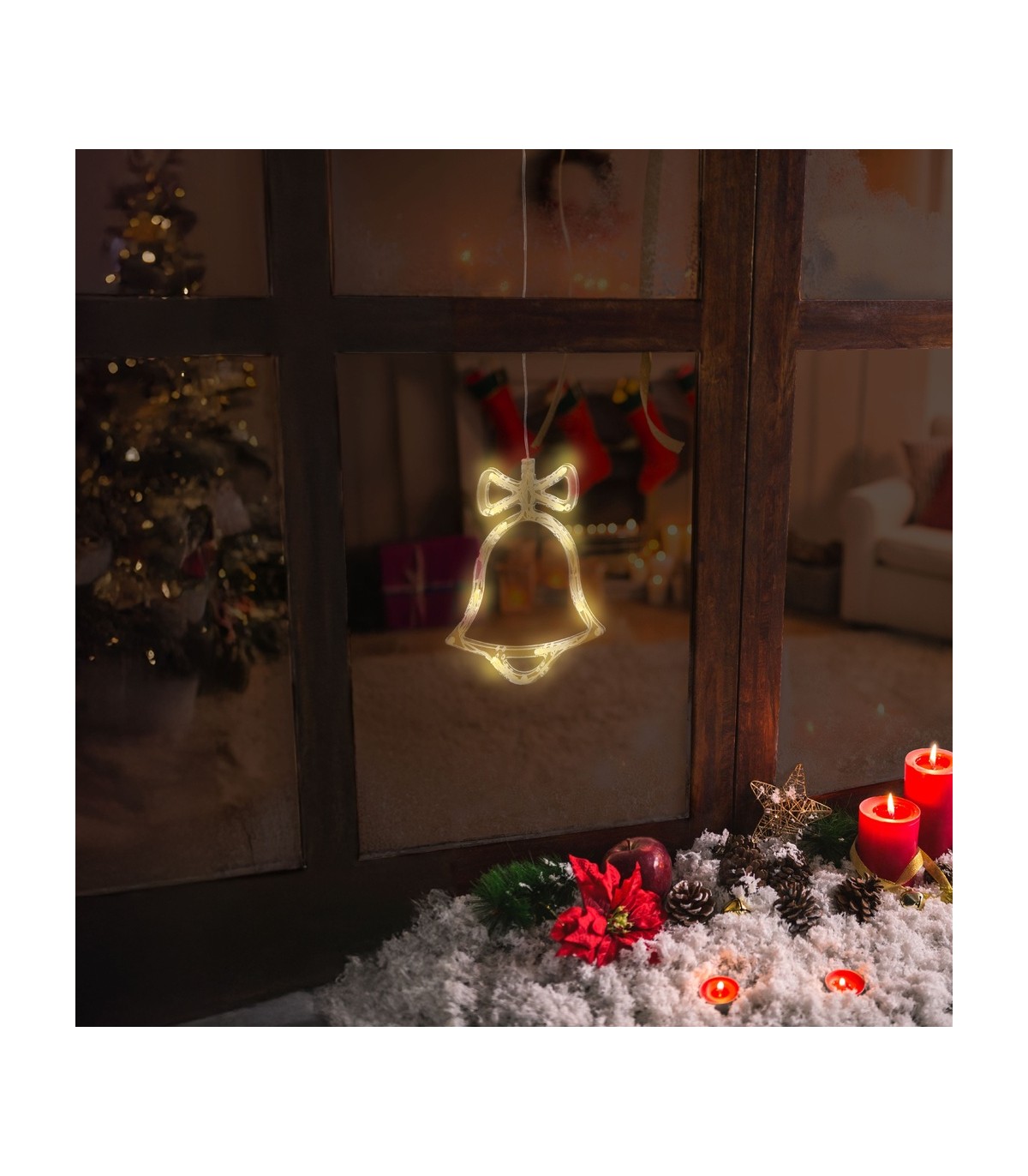 Campana colgante de navidad LED 3000K