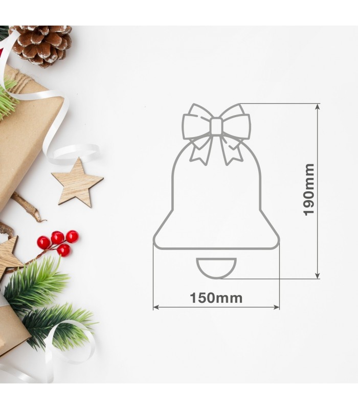 Campana colgante de navidad LED 3000K