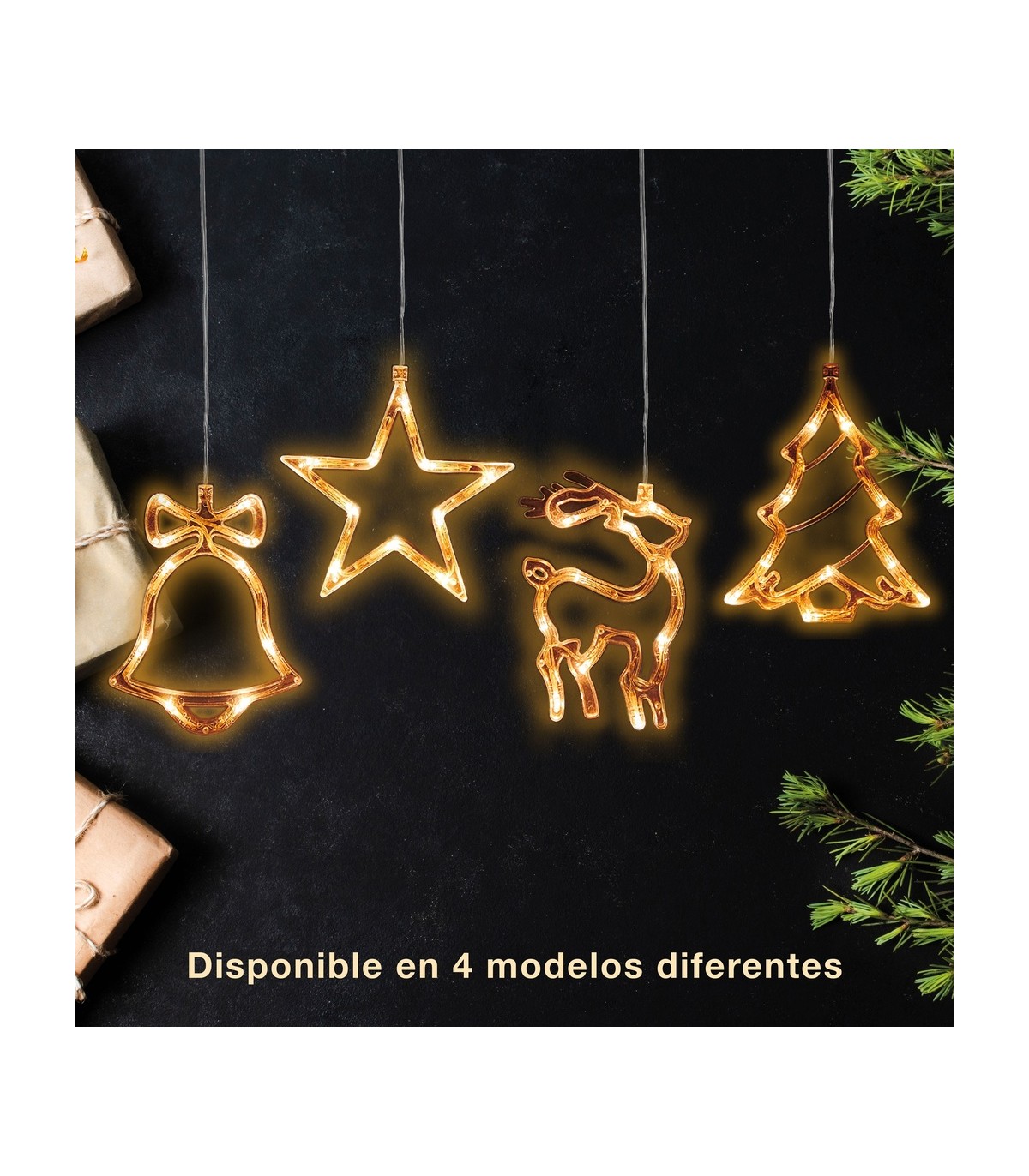 Estrella colgante de navidad LED 3000K