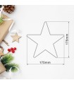 Estrella colgante de navidad LED 3000K