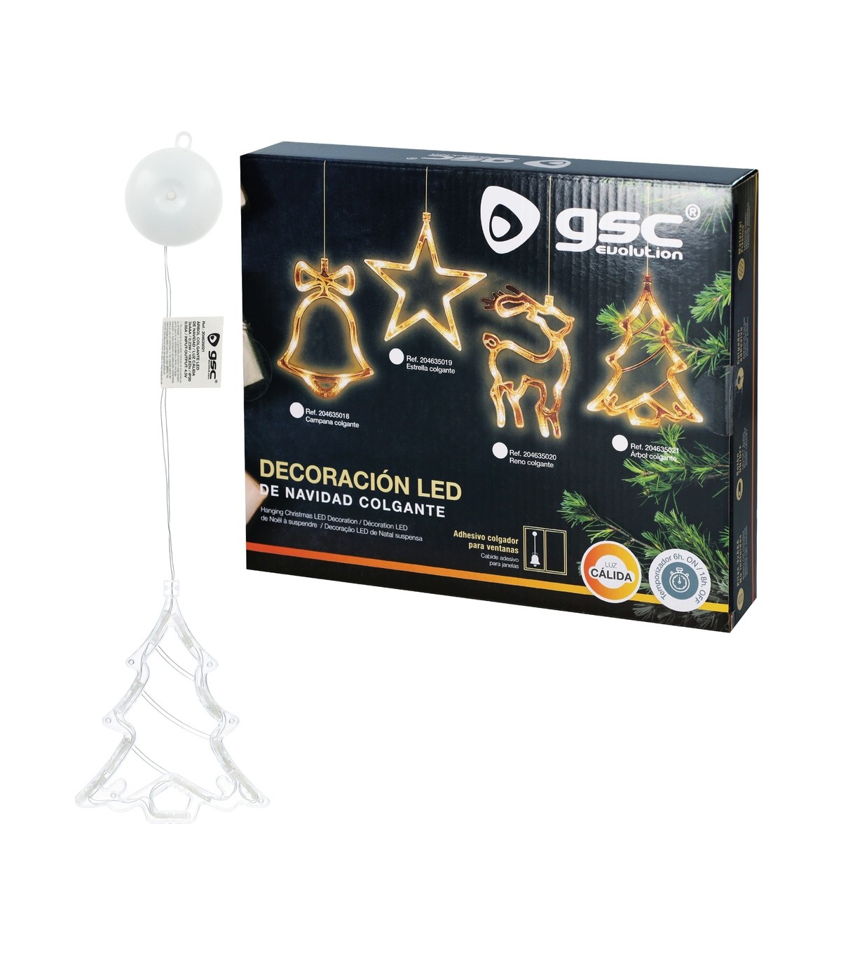Arbol colgante de navidad LED 3000K