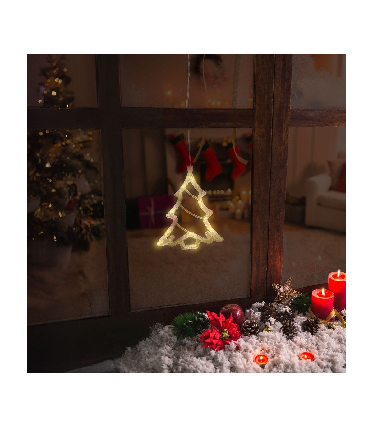 Arbol colgante de navidad LED 3000K