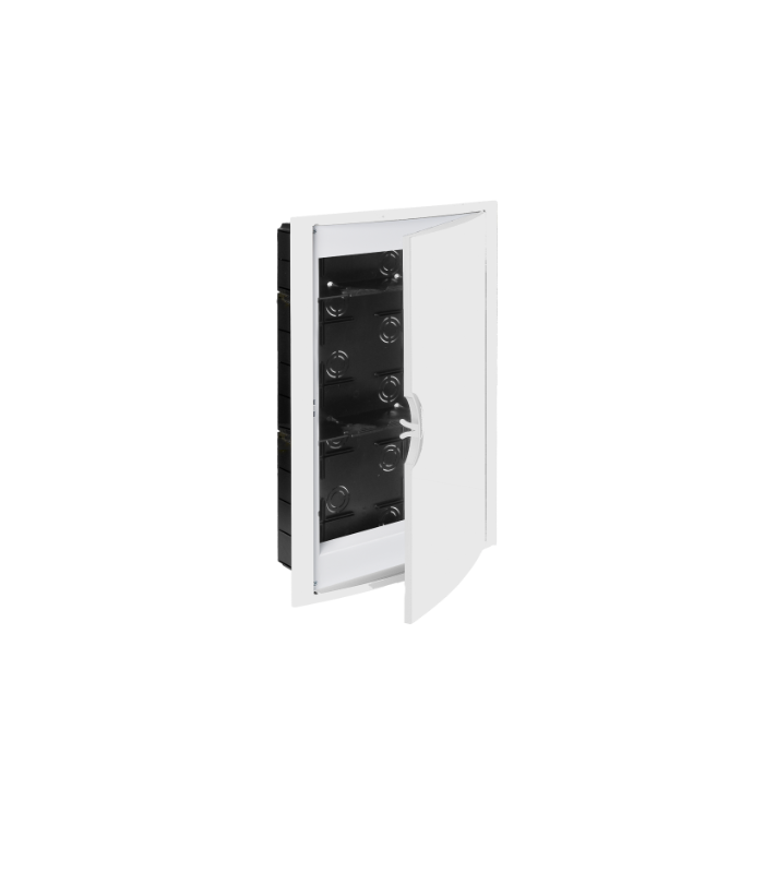 Caja de conexión de empotrar 300x500x85mm Marco y puerta blanco.