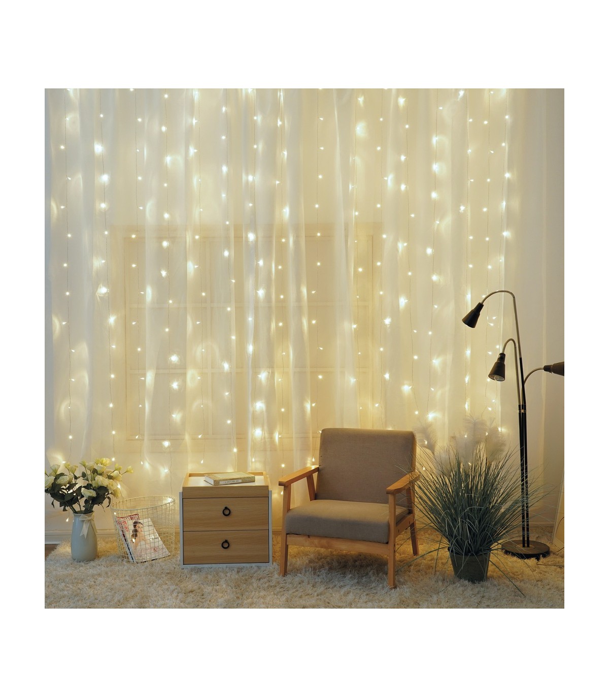 Cortina LED Luminosa 2x1m 230V IP44
