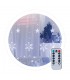 Cortina LED Estrellas y Copos de nieve 3.5m 8 Funciones con Mando