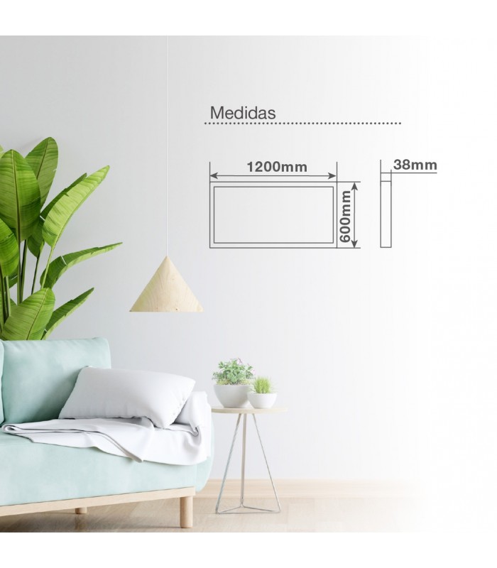 Plafón 60x120 60W 6000Lm Blanco