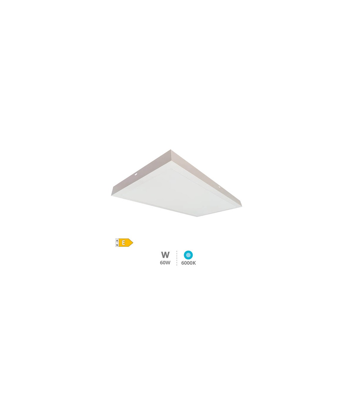 Plafón 60x120 60W 6000Lm Blanco