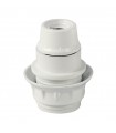 Portalámparas baquelita semiroscado E14 Blanco 2A 250V Blanco
