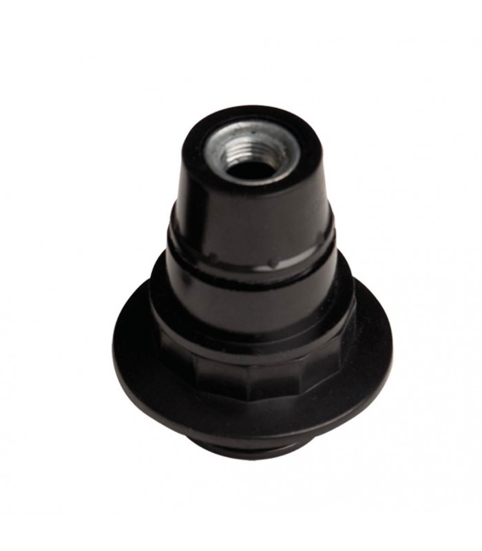Portalámparas baquelita semiroscado E14 Blanco 2A 250V Negro