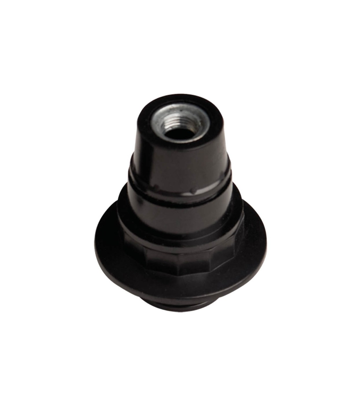 Portalámparas baquelita semiroscado E14 Blanco 2A 250V Negro