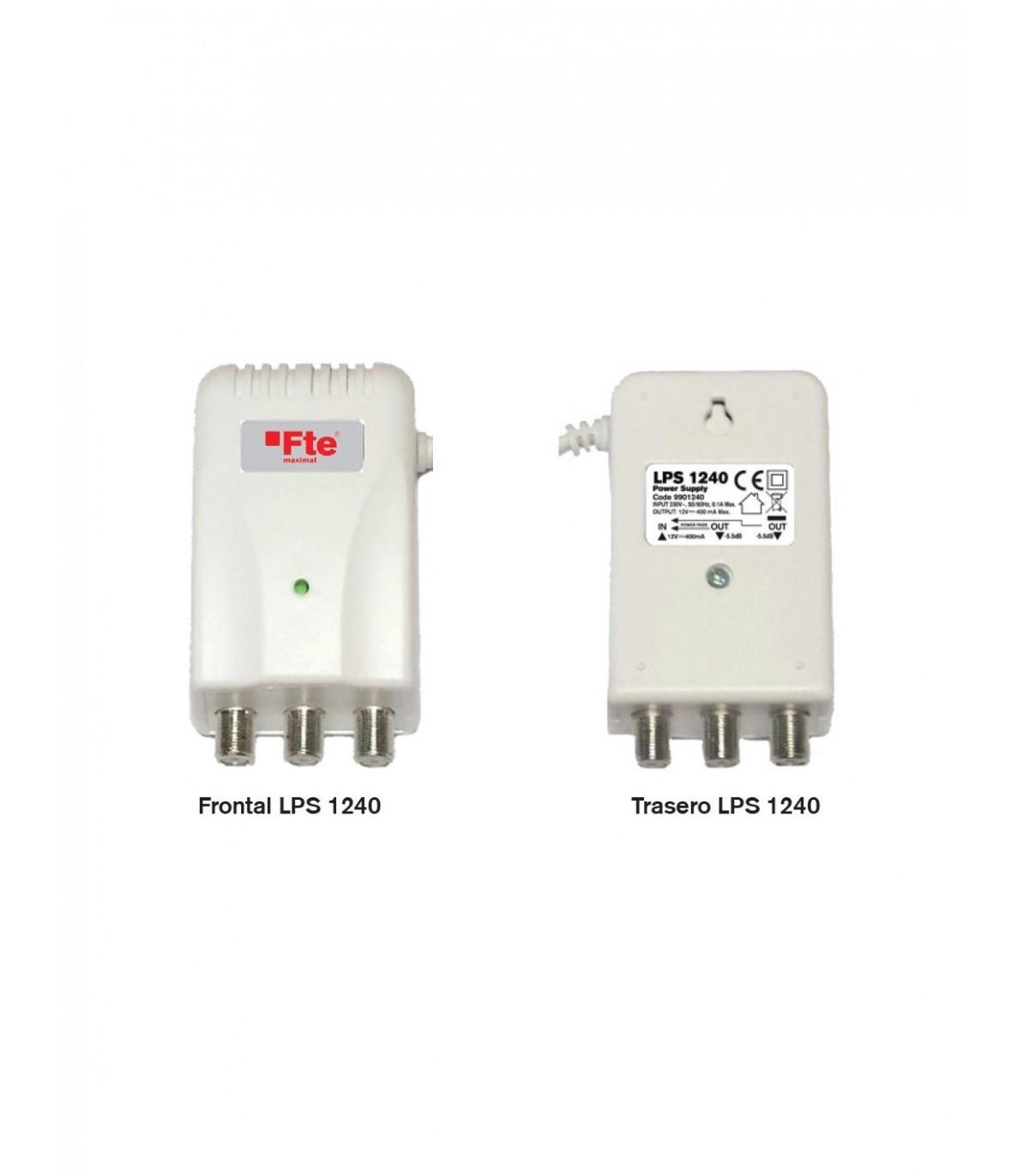 Fuente Alimentación 12V/400Ma 2 Salidas LPS1240