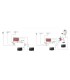 Amplificador de mástil inteligente auto programable 4IN de 32 filtros