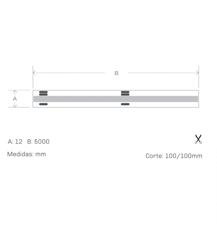 Tira LED Digital COB SPI 11W 1100Lm/M 360Led/M IP20 DC24V -5 Metros-