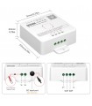 Controlador SP636E  Bluetooth RF para tira LED SPI Monocolor 5-24V 12A con APP