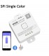 Controlador SP636E  Bluetooth RF para tira LED SPI Monocolor 5-24V 12A con APP