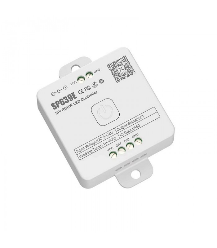 Controlador SP639E Bluetooth RF para tira LED SPI RGBW 5-24V 12A con APP