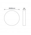 Plafón Led BELAIR 32W 3520LM 120º IP44 CCT