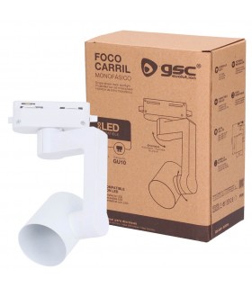Foco Para Carril Monofásico 1xGU10 IP20 GSC